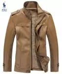 2019U veste ralph lauren homme cuir fashion col rond hot sale 1211 jaune